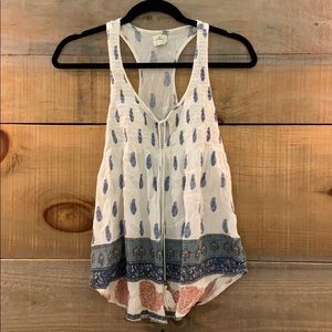 O’Neill | Paisley Racerback Tank Top | Size Small